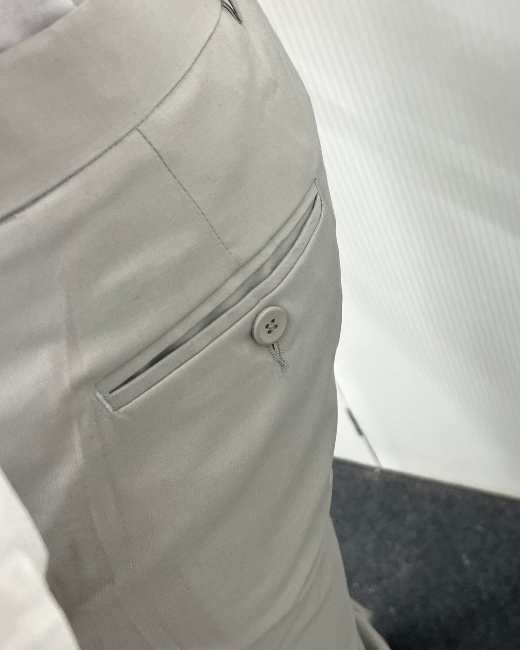 Pearl Gray Flexiwaist Business Class Formal Pant