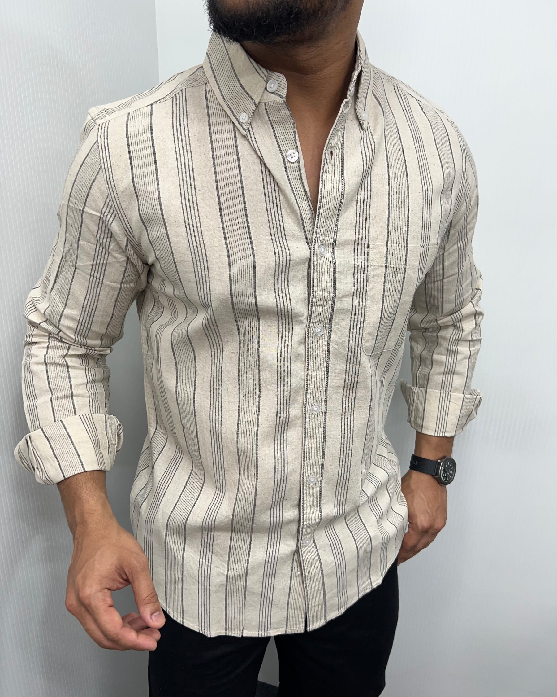 Cotton Linen Lining Shirt