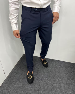 Navy Blue Flexiwaist Business Class Formal Pant