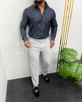 Jet Gray Premium Giza Finish Shirt