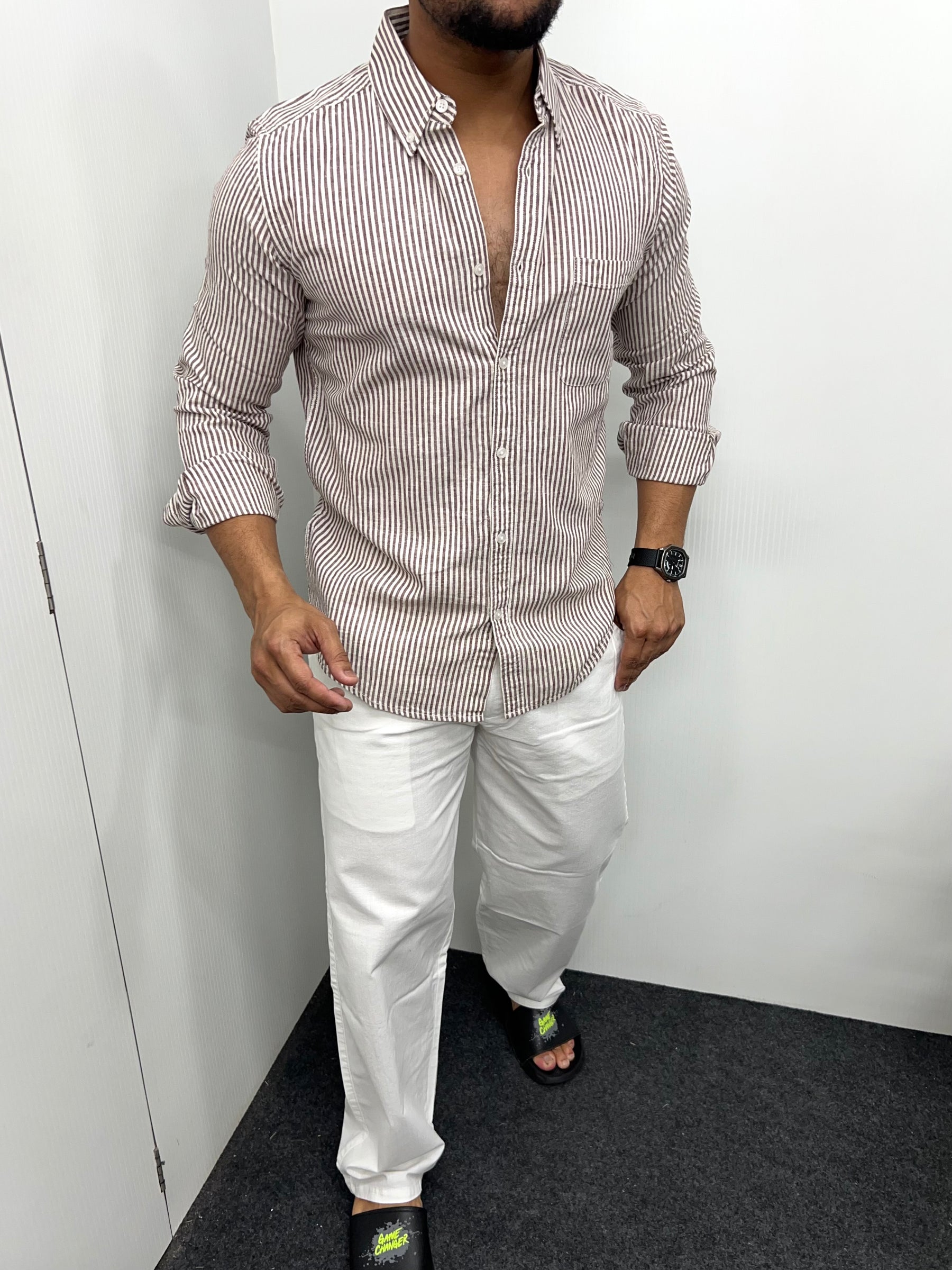 Cotton Linen Lining Shirt