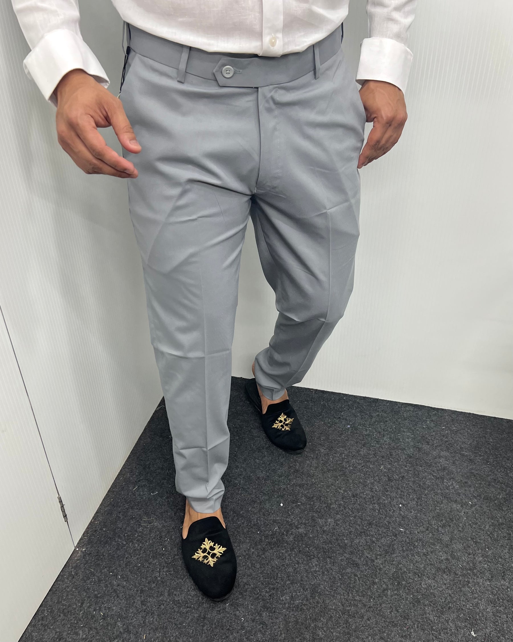 Ash Gray Flexiwaist Business Class Formal Pant
