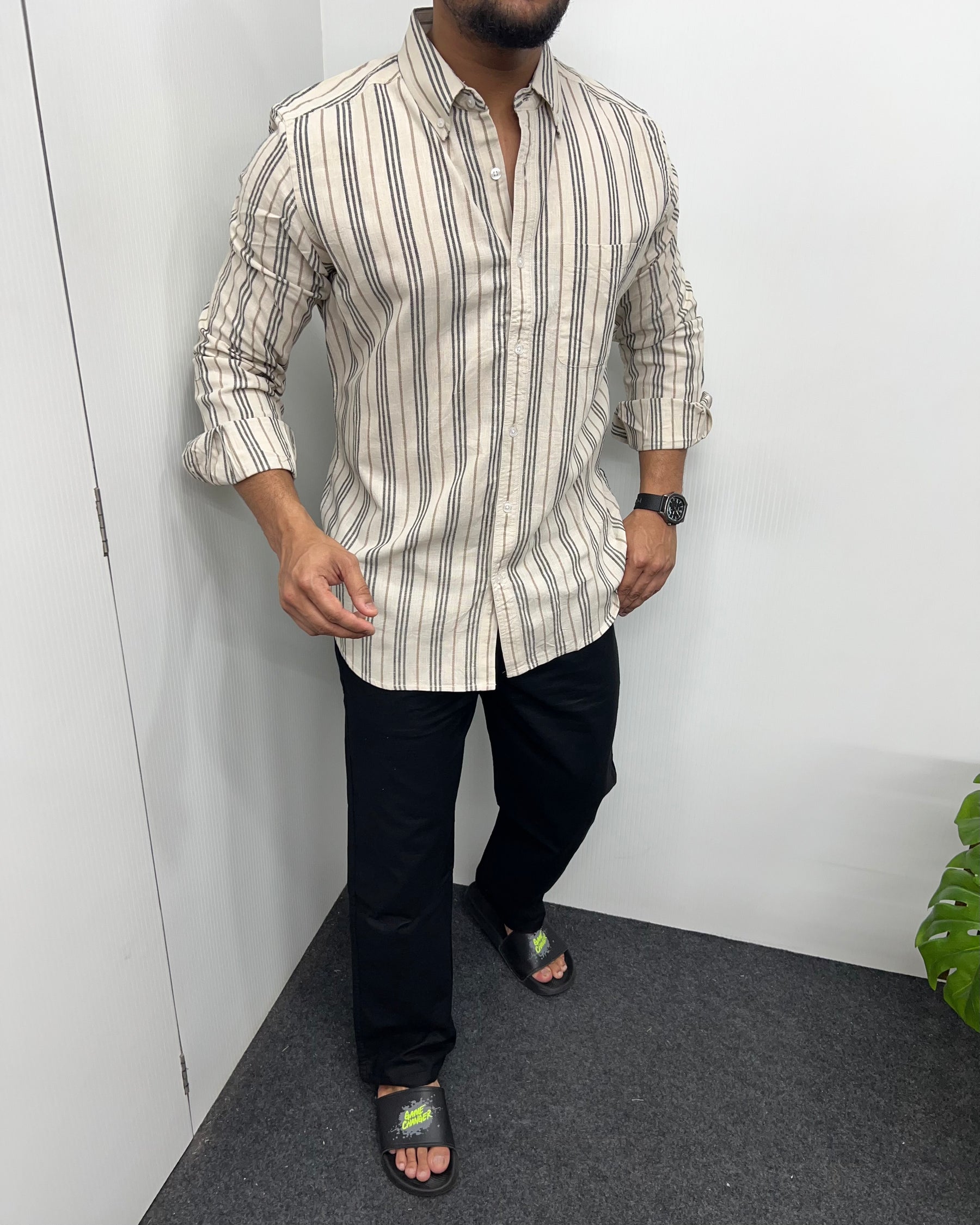 Cotton Linen Lining Shirt