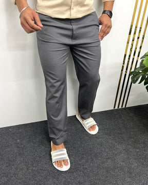 Dark Gray Imported Dobby Baggy Pant
