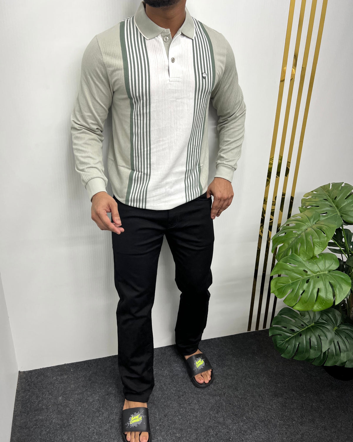 Pista Striped Full Sleeve T-Shirt