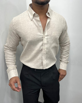 Natural Cotton Linen Shirt
