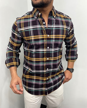 Cotton Oxford Checks Shirt