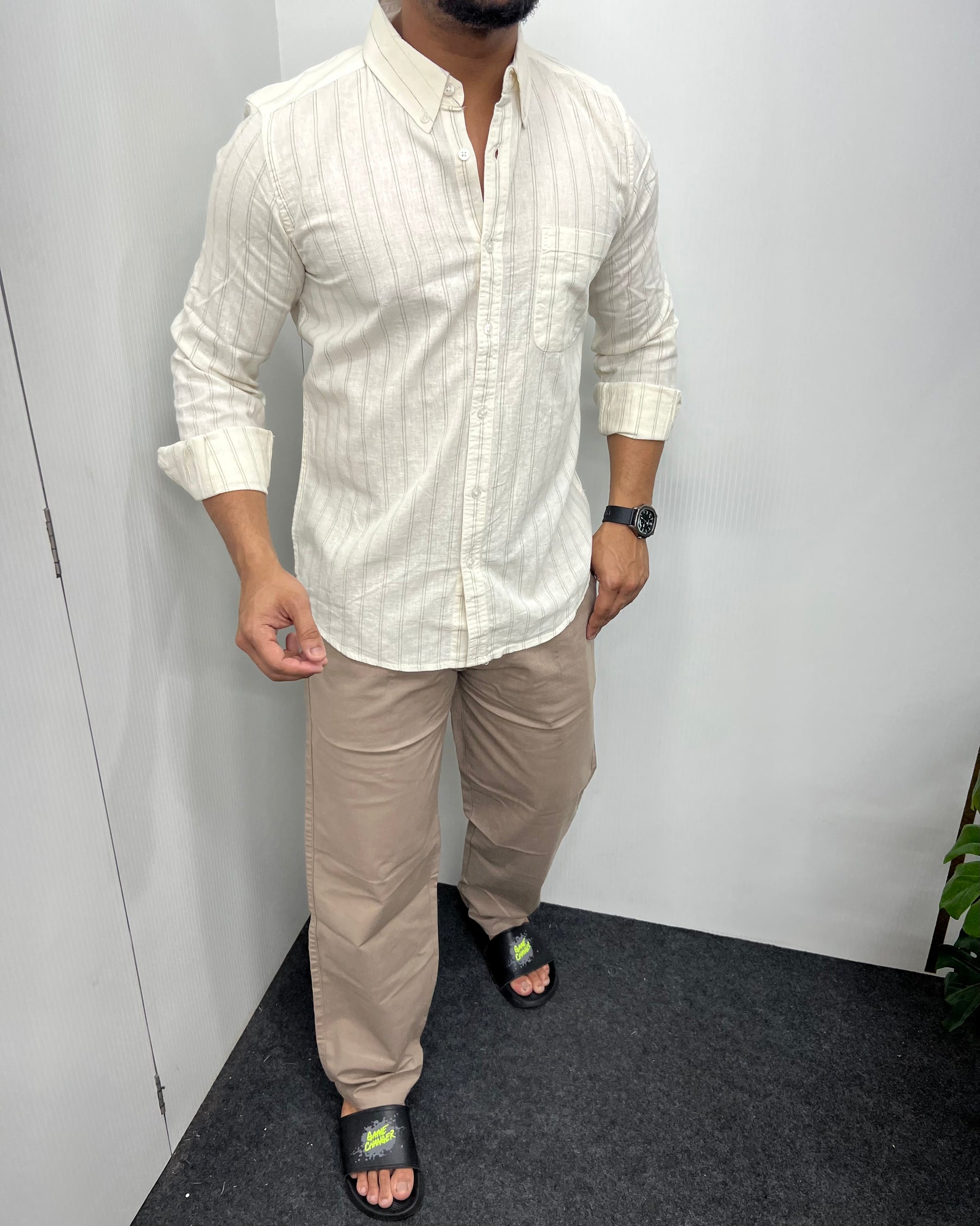 Cotton Linen Lining Shirt