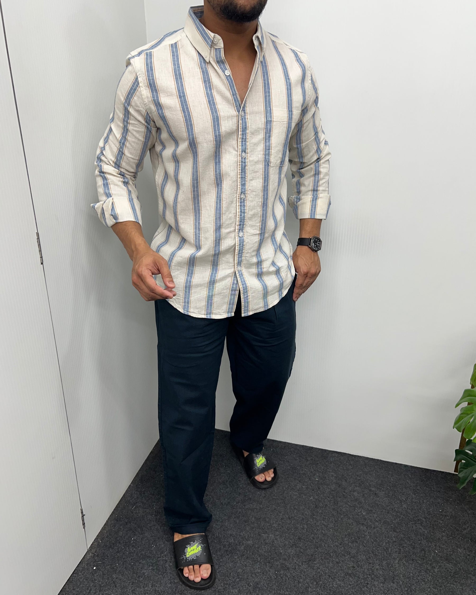 Cotton Linen Lining Shirt