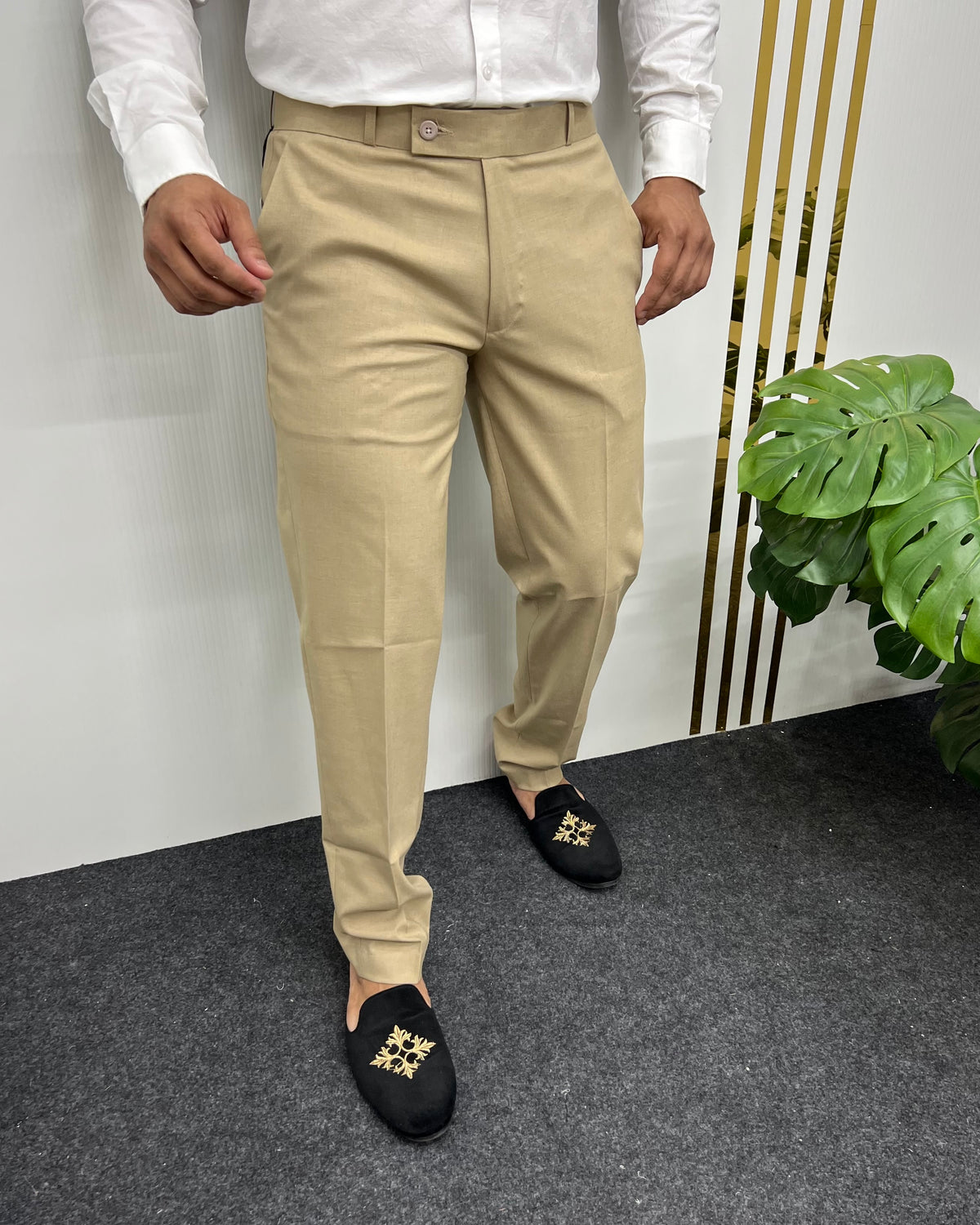 Yellow Cream Business Class Formal Pant