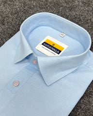 Baby Sky Blue Business Class Oxford Lycra Formal Shirt