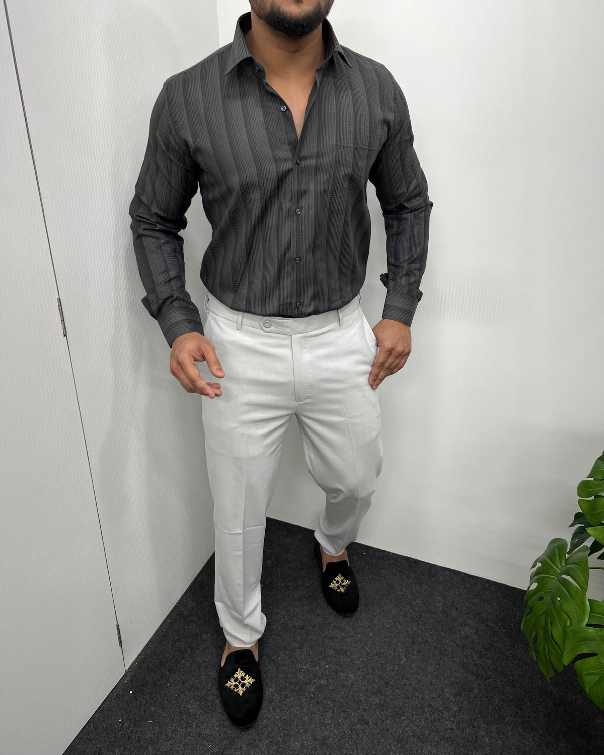 Dusty Gray Premium Giza Finish Shirt