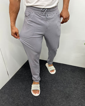 Light Gray Premium Cotton Matty Track Pant