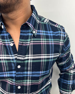 Cotton Oxford Checks Shirt