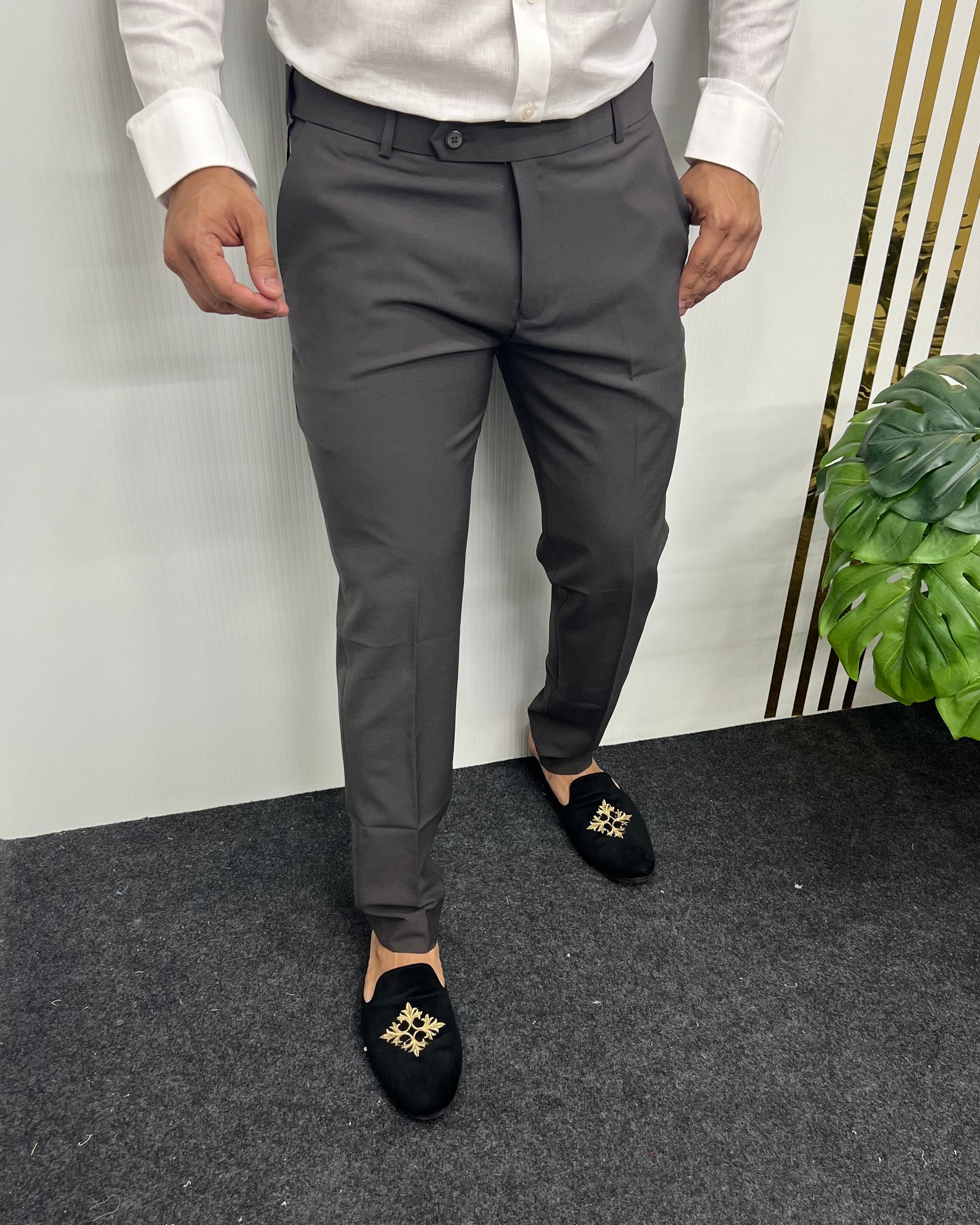 Coffee Flexiwaist Business Class Formal Pant
