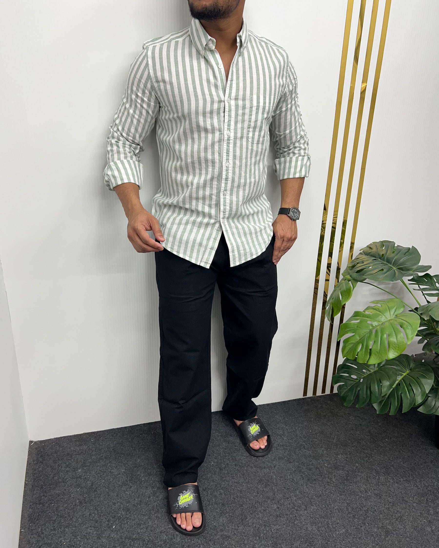 Cotton Linen Lining Shirt