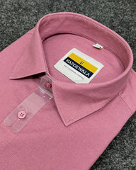 Dusty Pink Business Class Oxford Lycra Formal Shirt