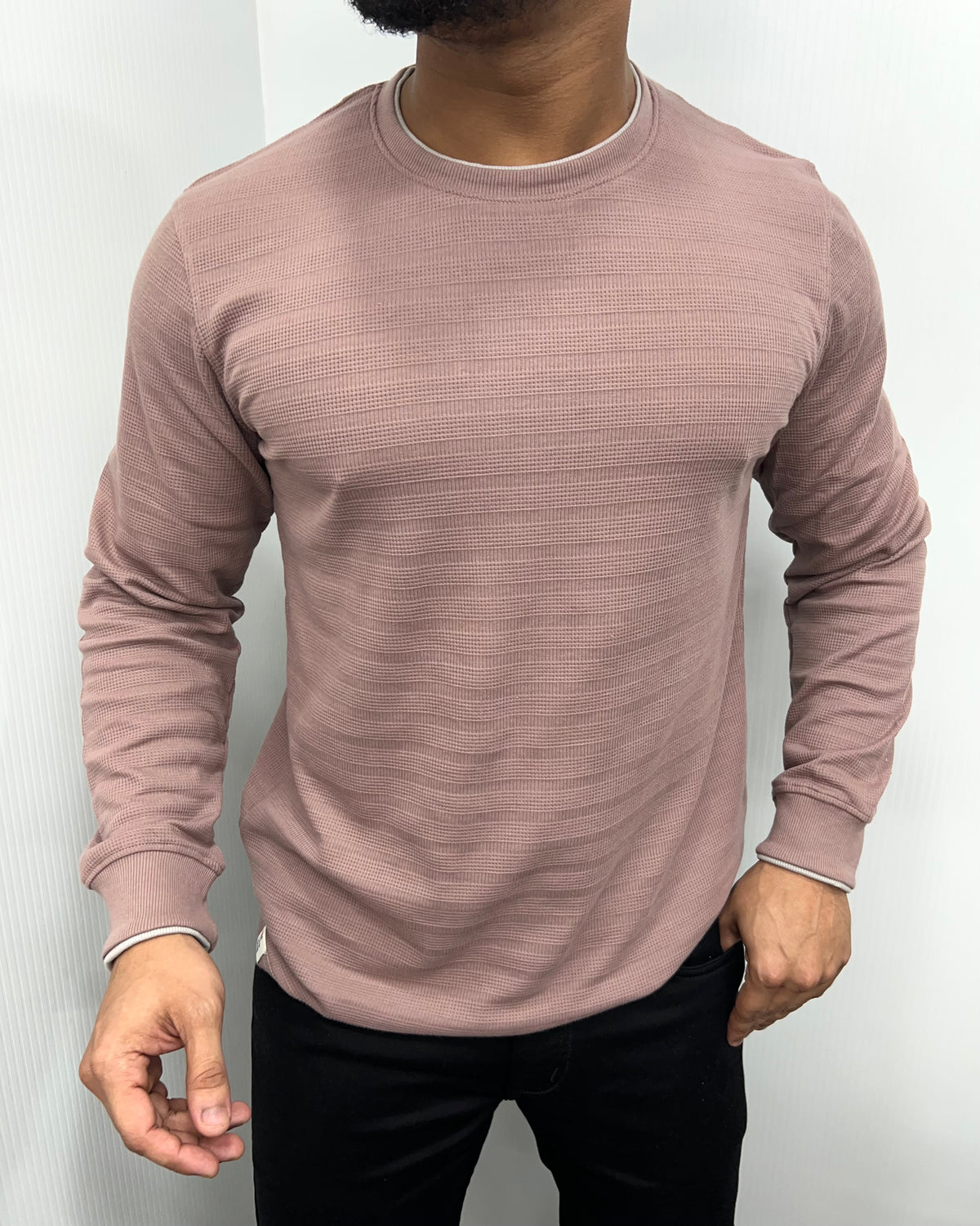 Ivory Plain Knit T-Shirt