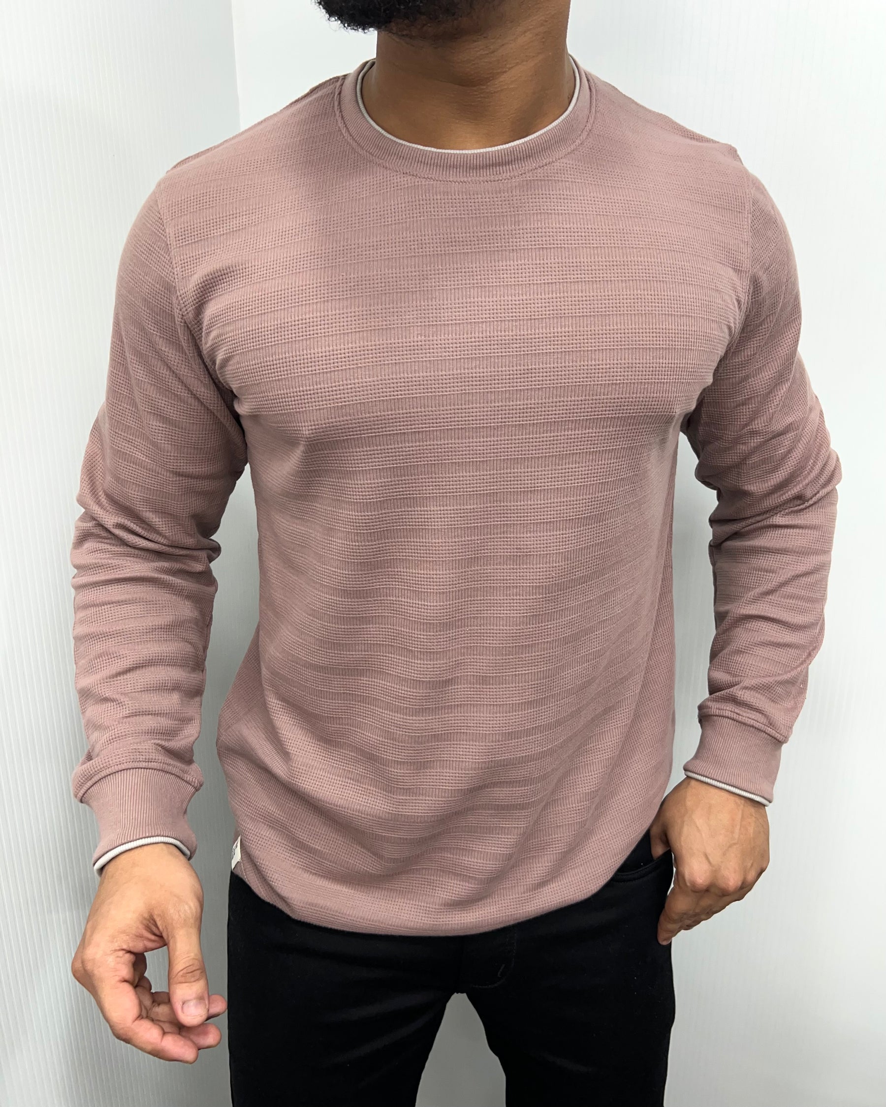 Ivory Plain Knit T-Shirt
