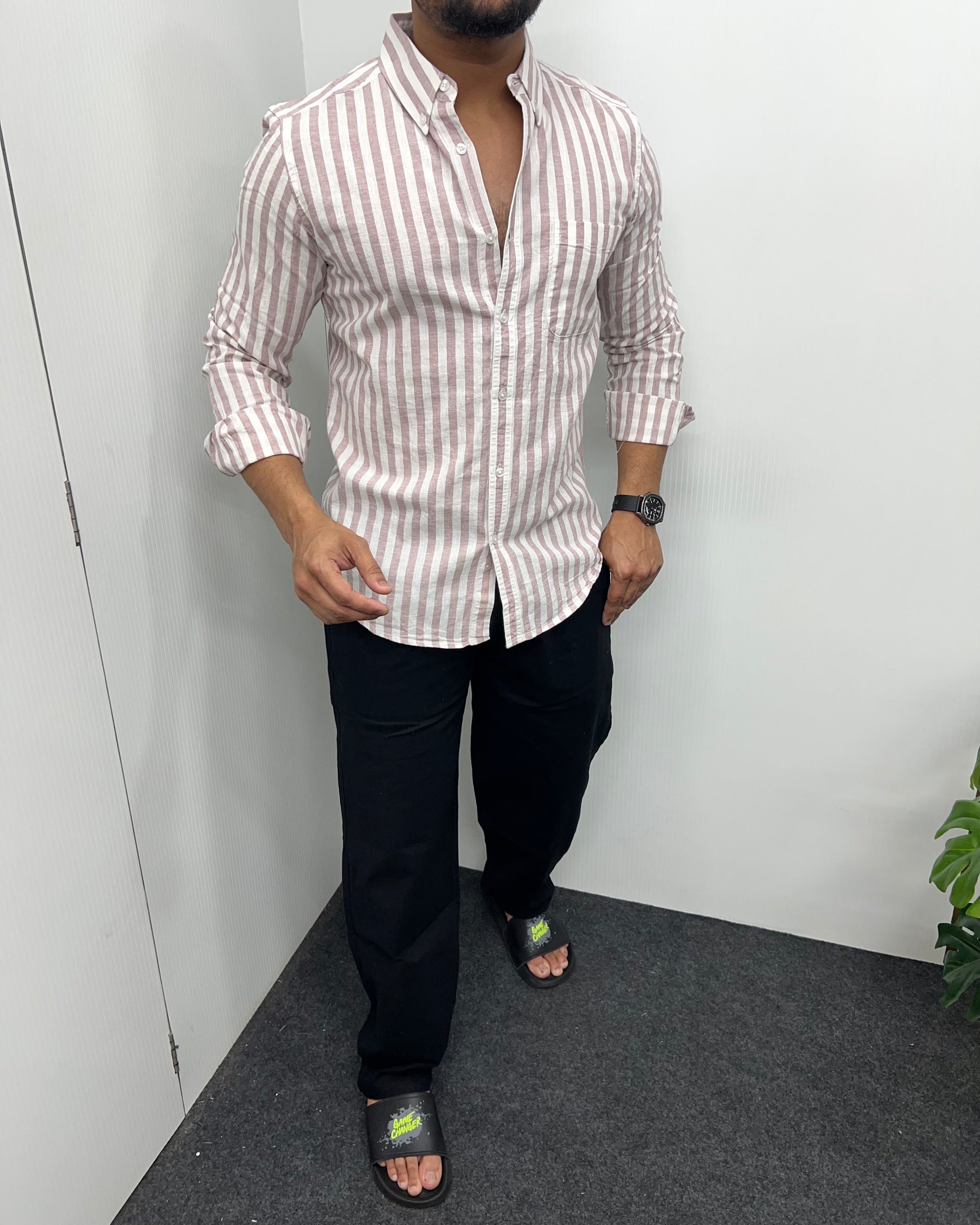 Cotton Linen Lining Shirt
