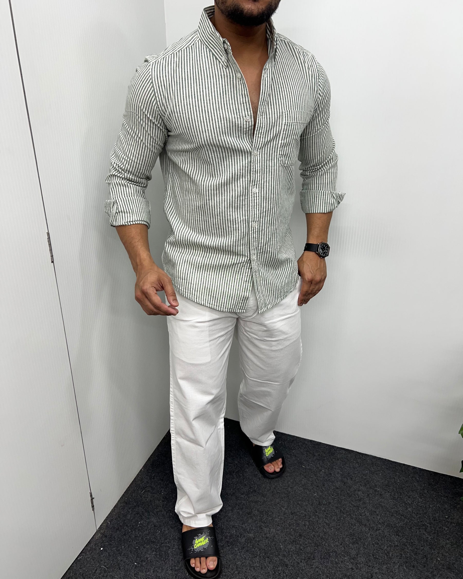 Cotton Linen Lining Shirt