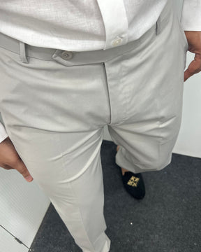 Pearl Gray Flexiwaist Business Class Formal Pant