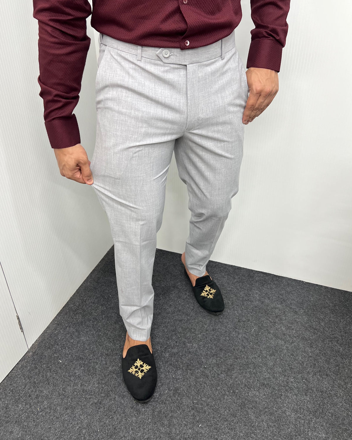 Light Gray Flexiwaist Business Class Formal Pant