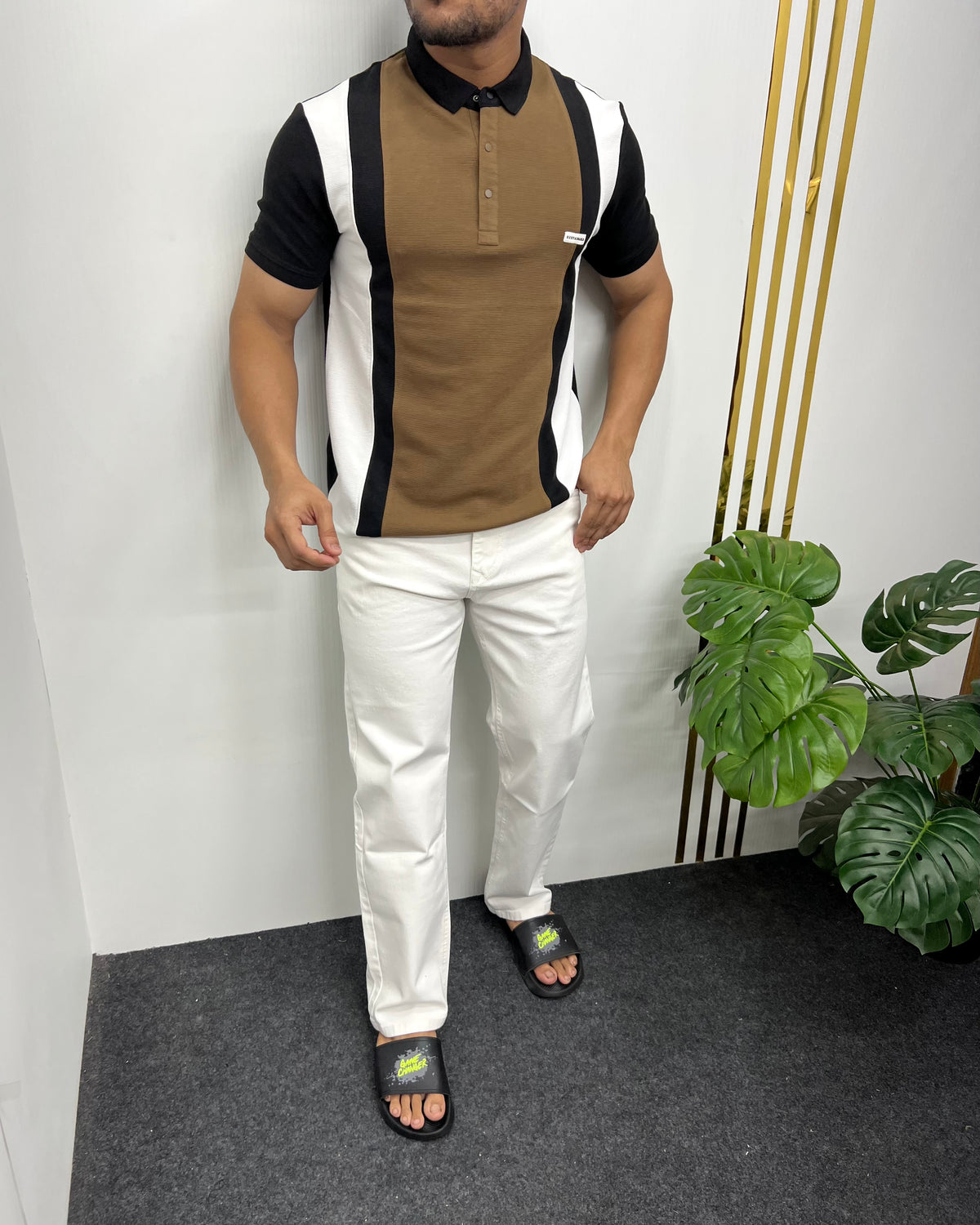 Brown Pattern T-Shirt