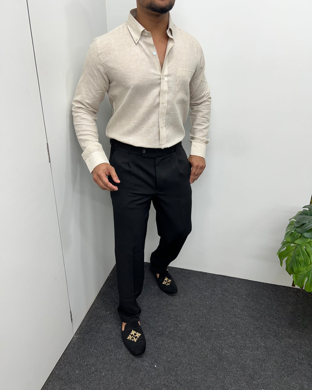 Natural Cotton Linen Shirt
