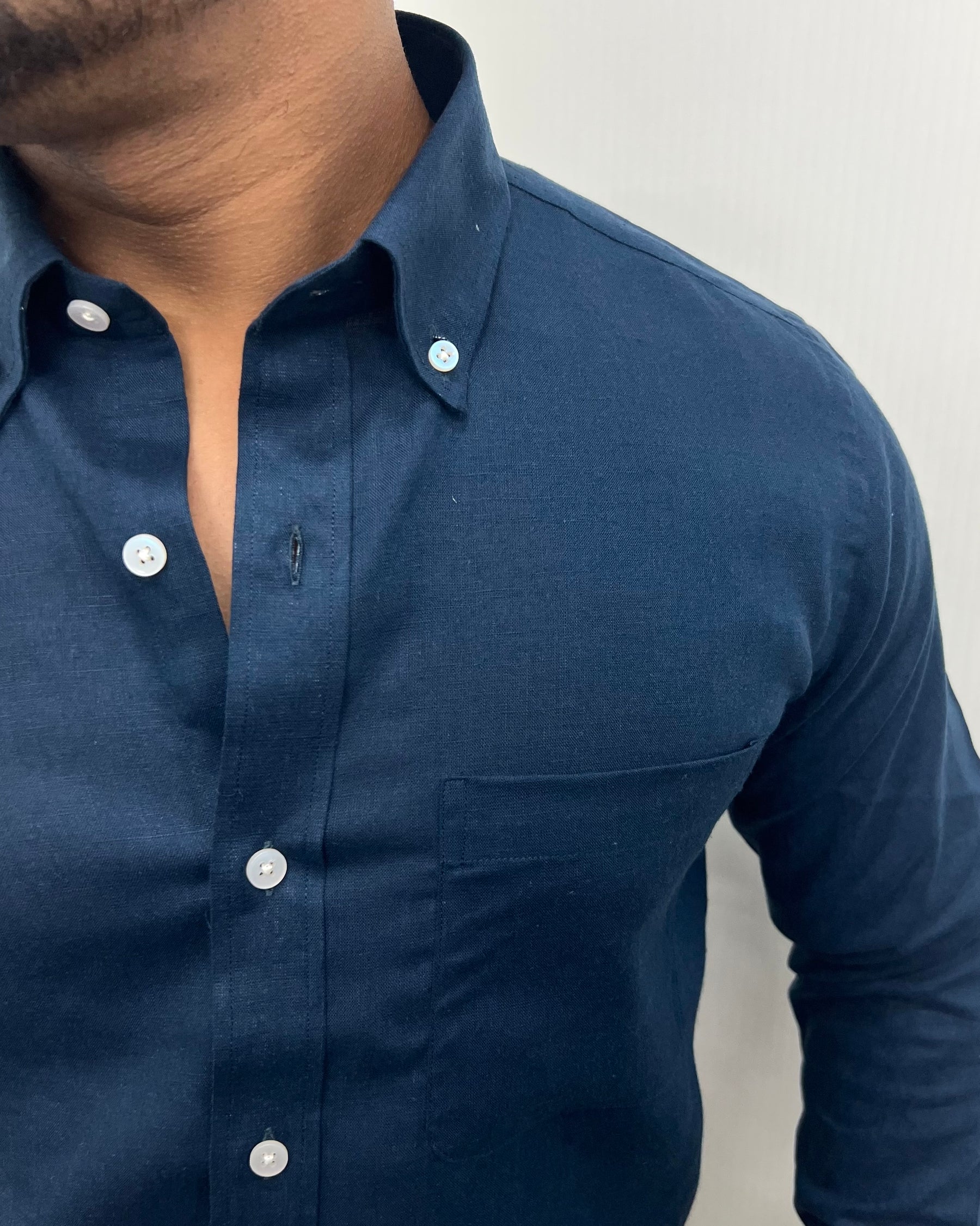 Chintamani Cotton Linen Shirt