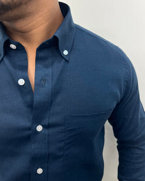 Chintamani Cotton Linen Shirt