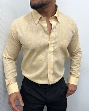 Mango Melange Cotton Linen Shirt