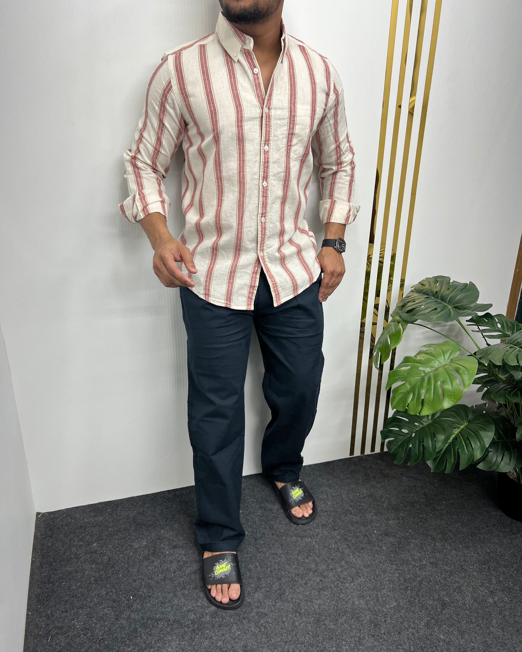 Cotton Linen Lining Shirt