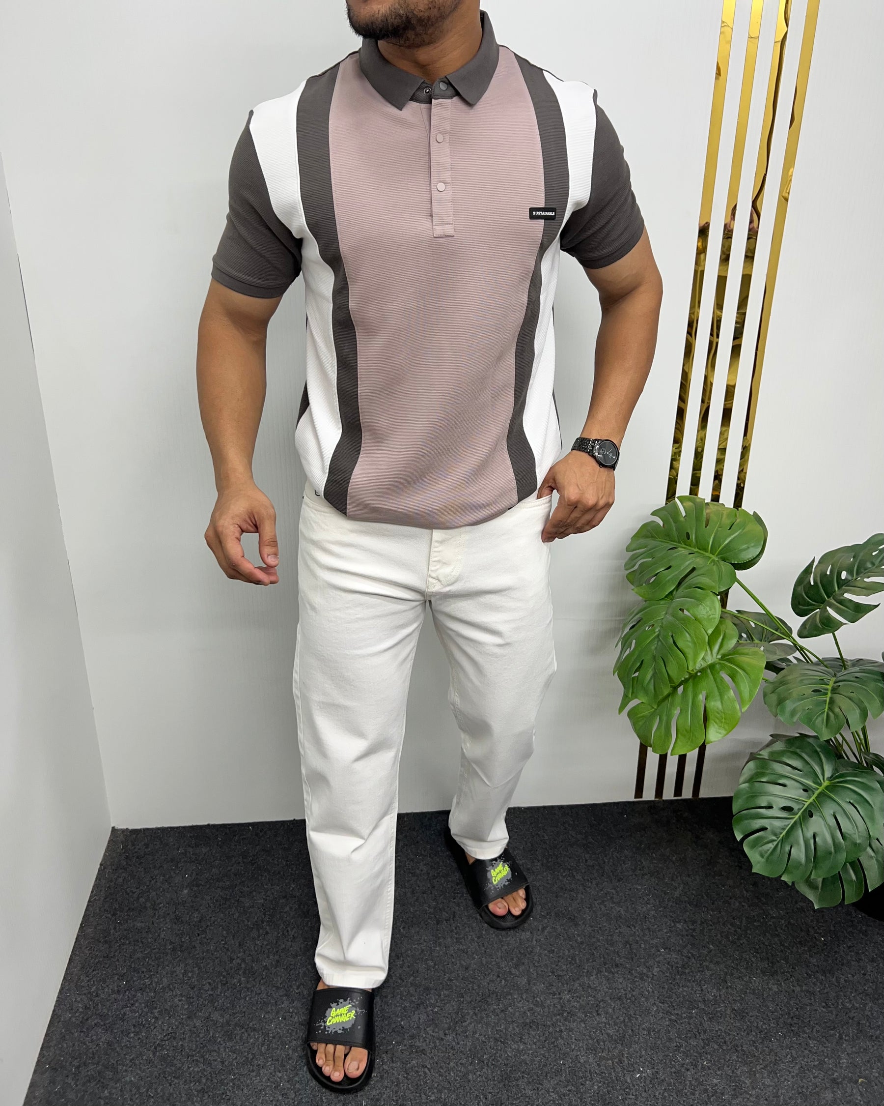Ivory Pattern T-Shirt