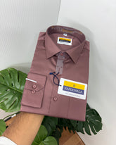 Rose Gold Cotton Satin Lycra Shirt