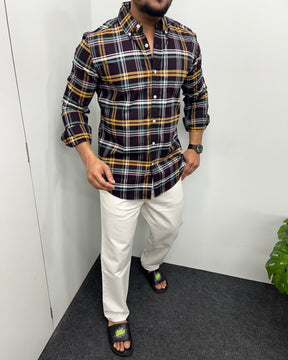 Cotton Oxford Checks Shirt