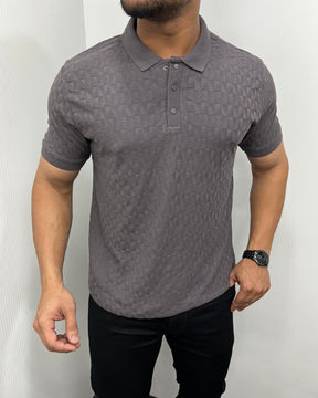 Dark Gray Premium Jacquard T-Shirt