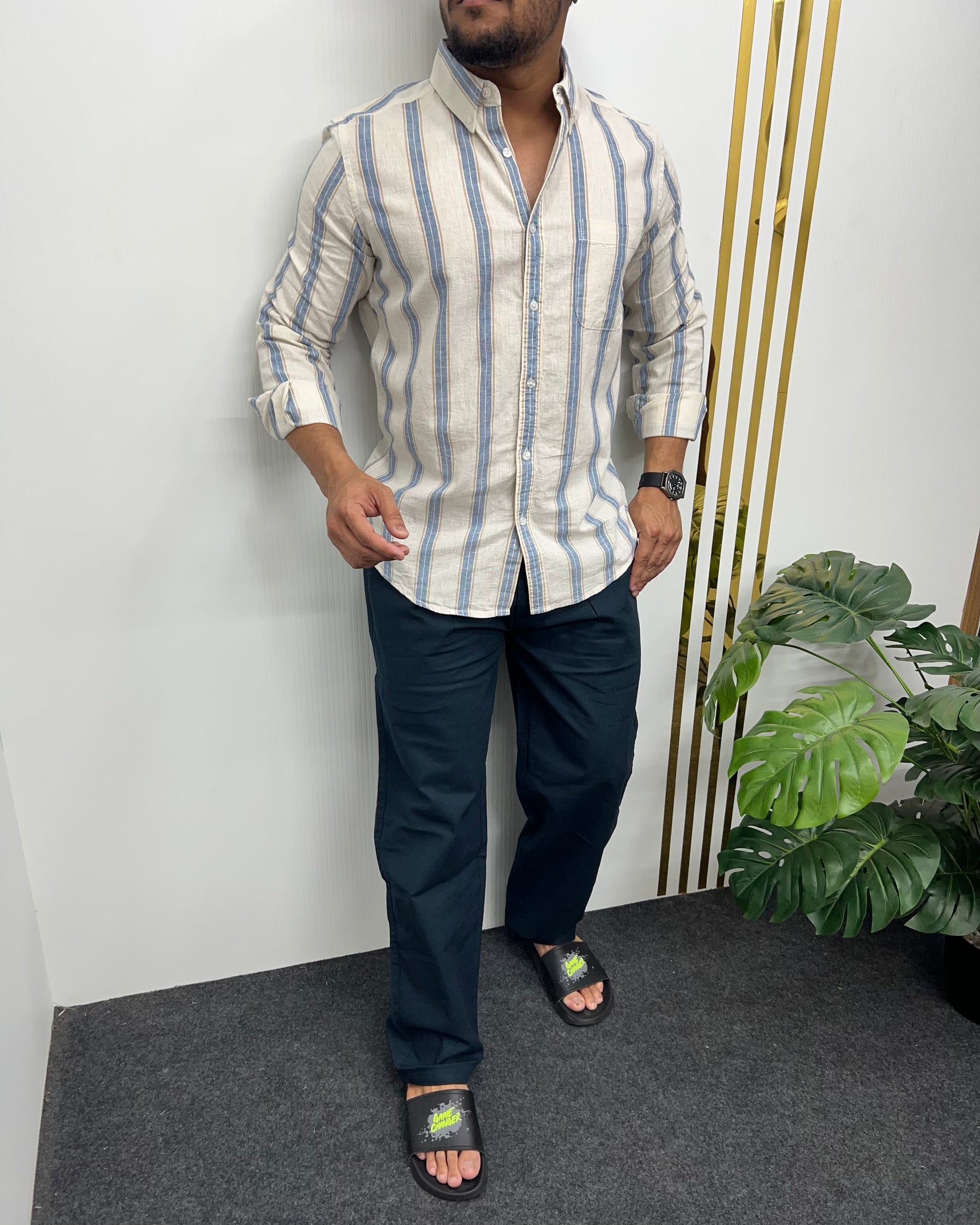 Cotton Linen Lining Shirt