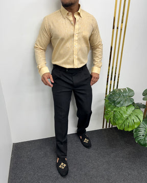 Mango Melange Cotton Linen Shirt