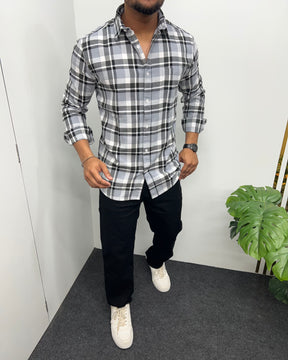 Cotton Dobby Casual Checks Shirt