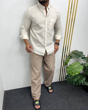 Cotton Linen Lining Shirt