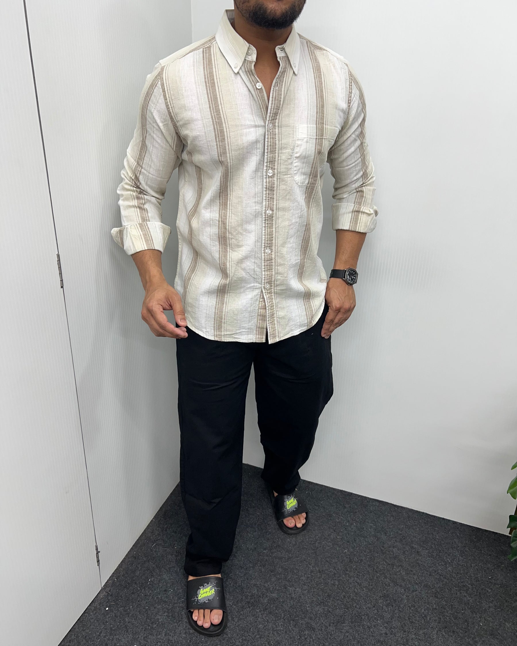 Cotton Linen Lining Shirt