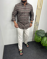 Cotton Oxford Checks Shirt