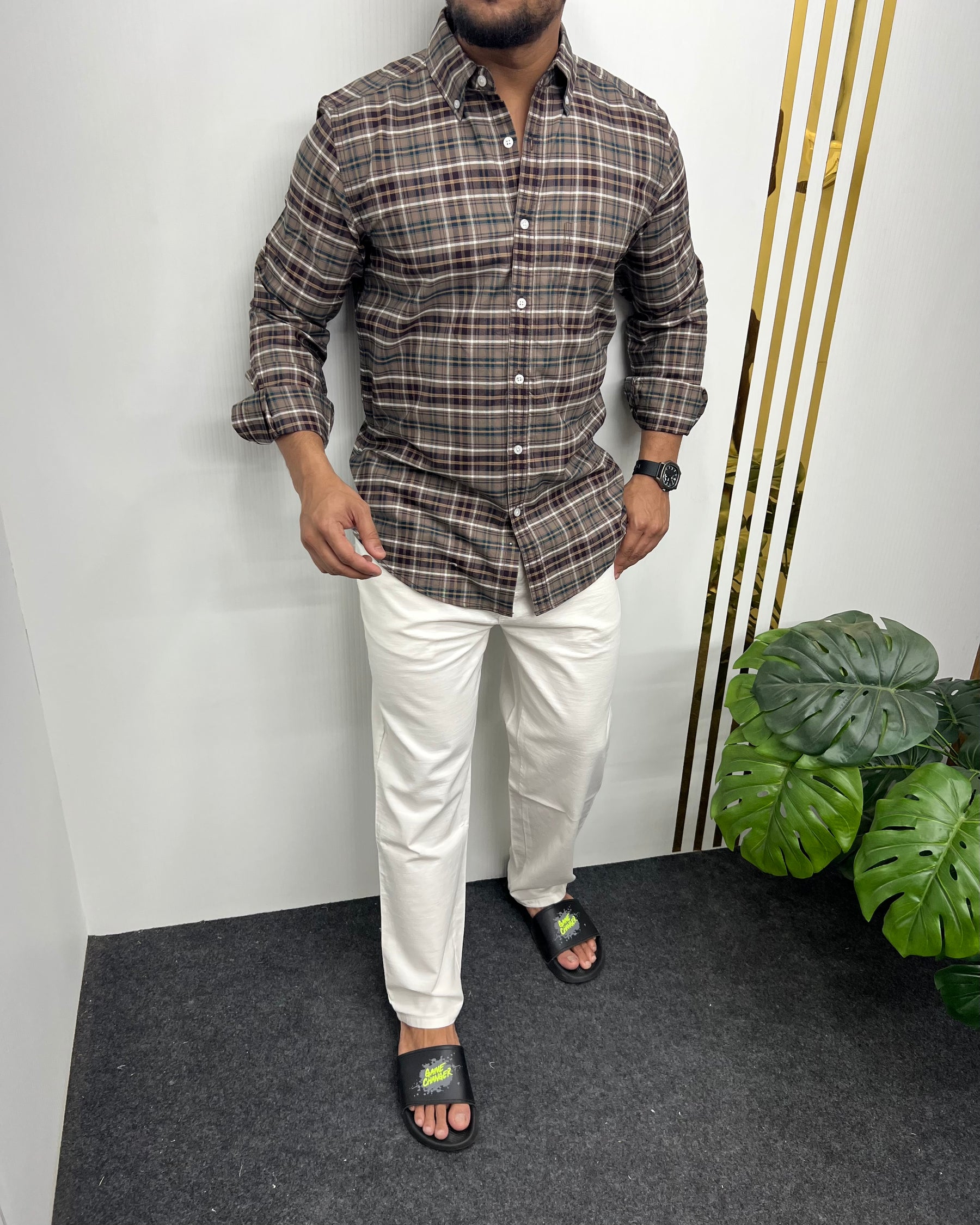 Cotton Oxford Checks Shirt