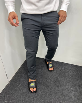 Mill Made Dark Gray Cotton Linen Pant
