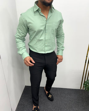 Pista Business Class Oxford Lycra Formal Shirt