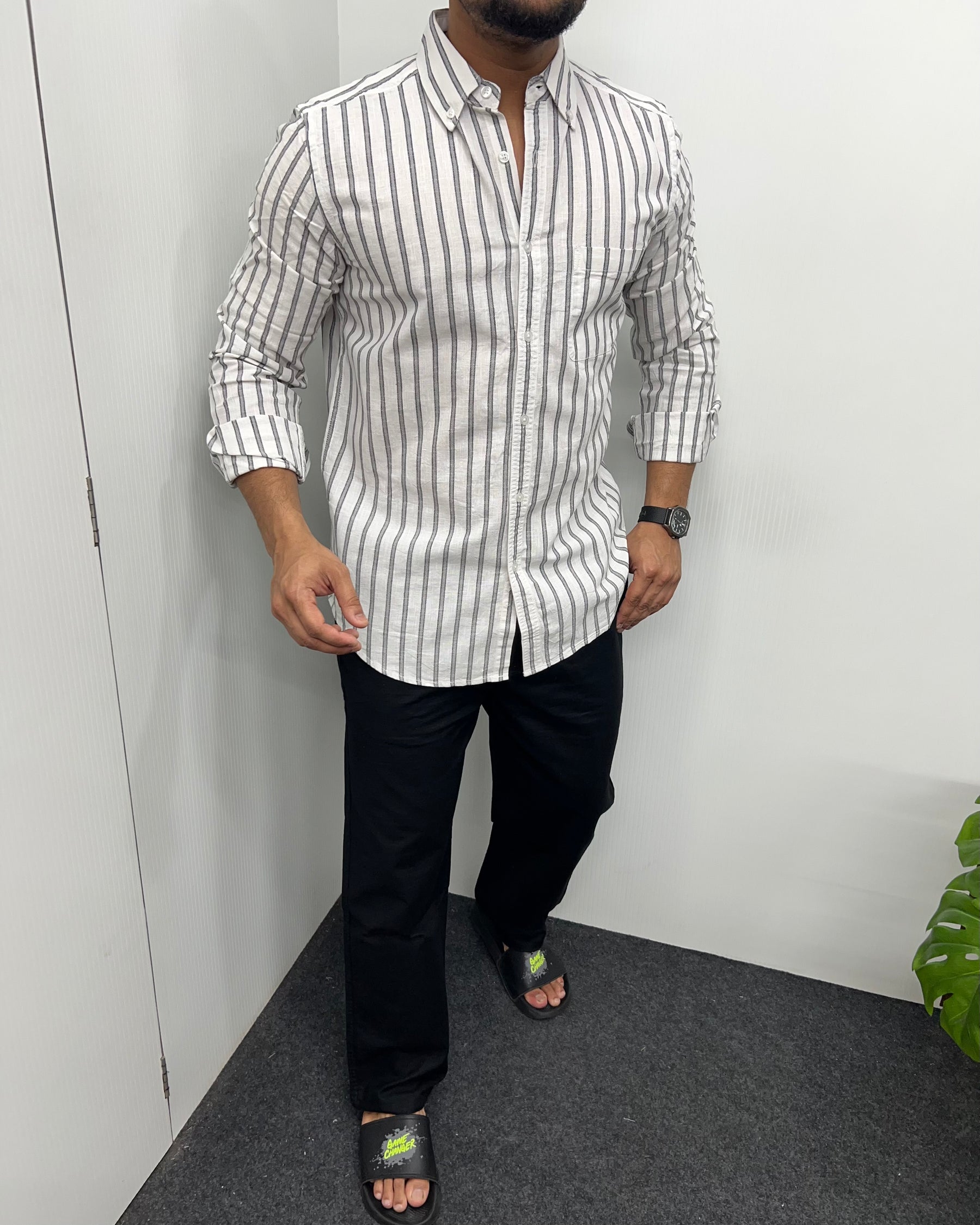 Cotton Linen Lining Shirt
