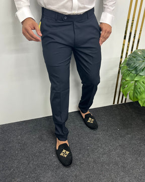 Navy Blue Flexiwaist Business Class Formal Pant