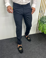 Navy Blue Flexiwaist Business Class Formal Pant