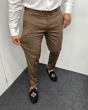 Ash Brown Flexiwaist Business Class Formal Pant